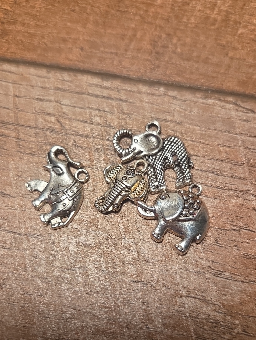 Lot Of Four Metal Elephant Charms